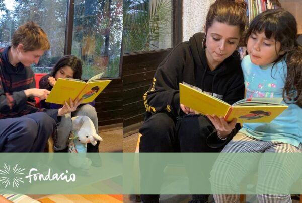 Sam Montiel y Lisa Fauser, voluntarias francesas