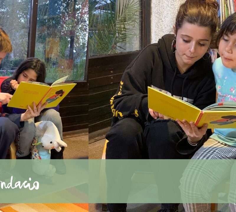 Sam Montiel y Lisa Fauser, voluntarias francesas